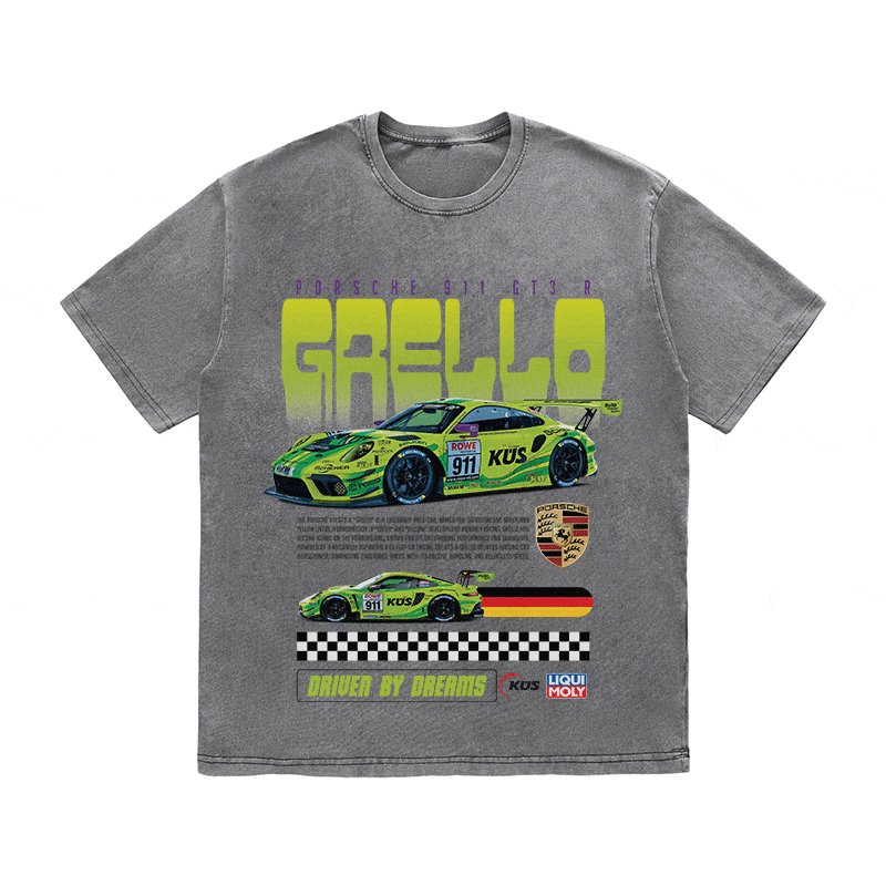 RDMCLOTHINGART tapestry hoodie 911 GRELLO HEAVY WEIGHT COTTON TEE-8837