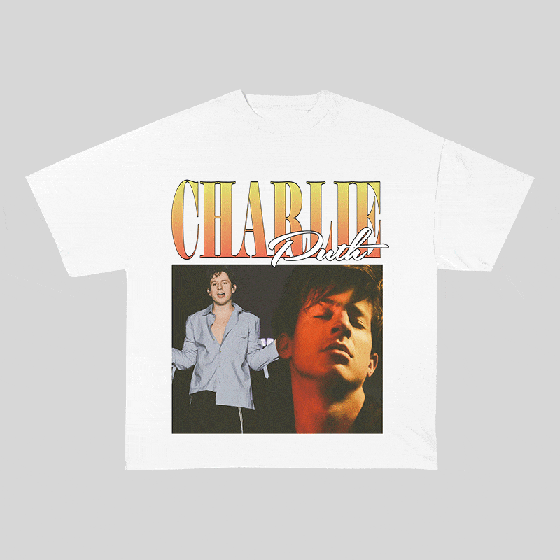 RDMCLOTHINGART tapestry hoodie CHARLIE PUTH HEAVY WEIGHT COTTON TEE-8857