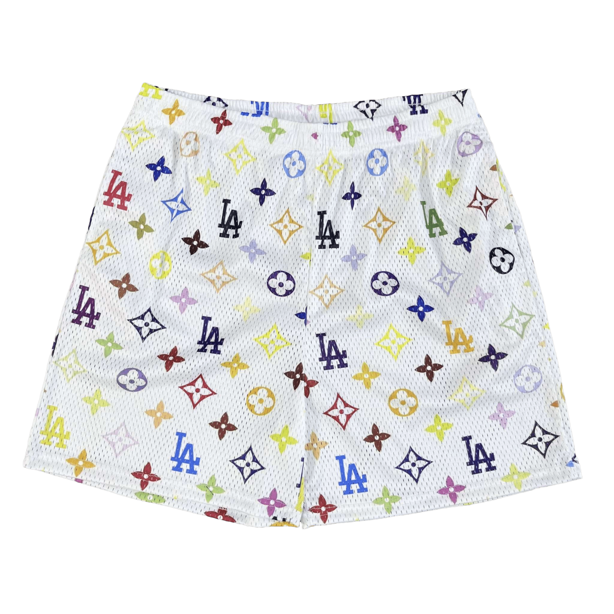 Colorful La Mesh Shorts 8677