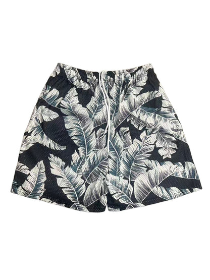 SWAYING PALMS ONYX SHORTS-8916