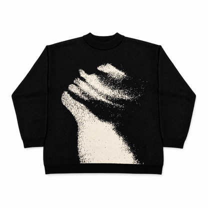 Hidden Emotion Graphic Knit Sweater
