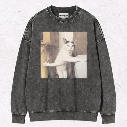 WACKY CAT HEAVY WEIGHT COTTON TEE-001