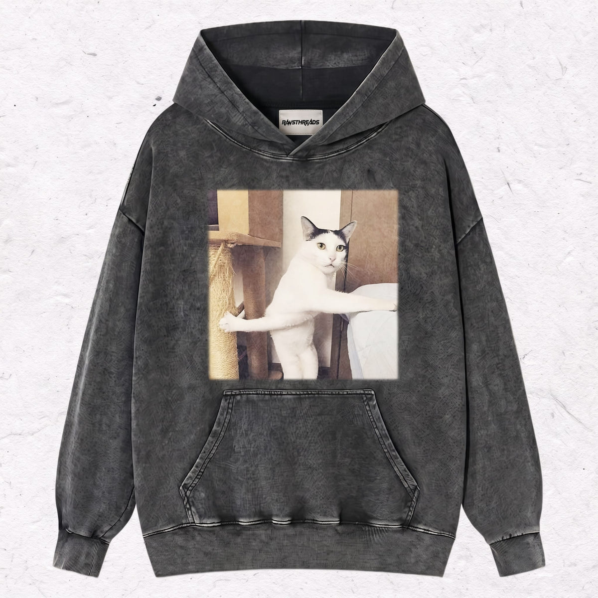 WACKY CAT HEAVY WEIGHT COTTON TEE-001