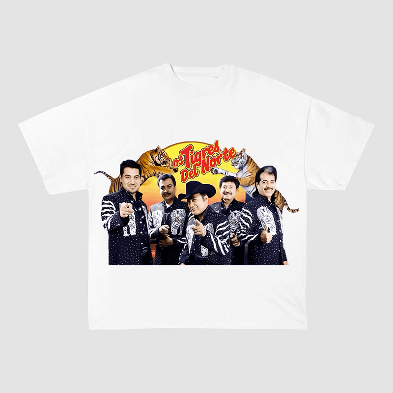 LOS TIGRES DEL NORTE HEAVY COTTON TEES-8306
