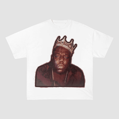 BIGGIE SMALLS KING OF NY HEAVYWEIGHT PATCH TEE-5136