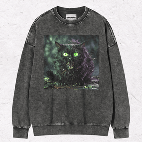 SCARY CAT  HEAVY WEIGHT COTTON TEE-012
