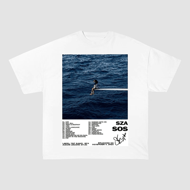 SZA SOS V1 WEIGHT COTTON TEE-5706