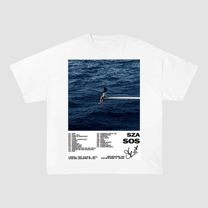 SZA SOS V1 WEIGHT COTTON TEE-5706