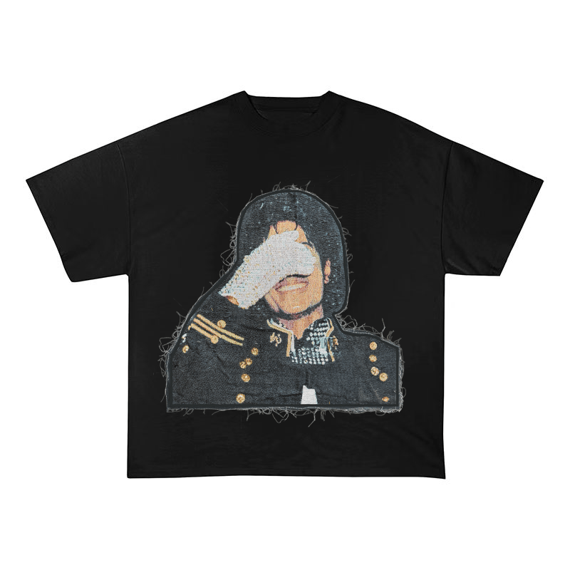 JACKSON V3 SMOOTH CRIMINAL HEAVYWEIGHT PATCH TEE-5138