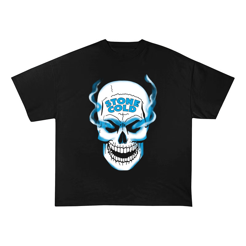 STONE COLD SKULL HEAVY COTTON TEES-8308