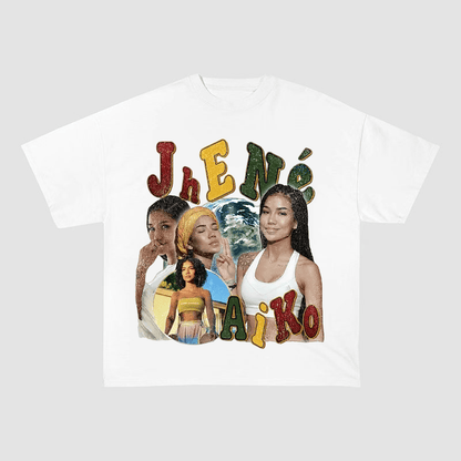 JHENE AIKO WEIGHT COTTON TEE-5708