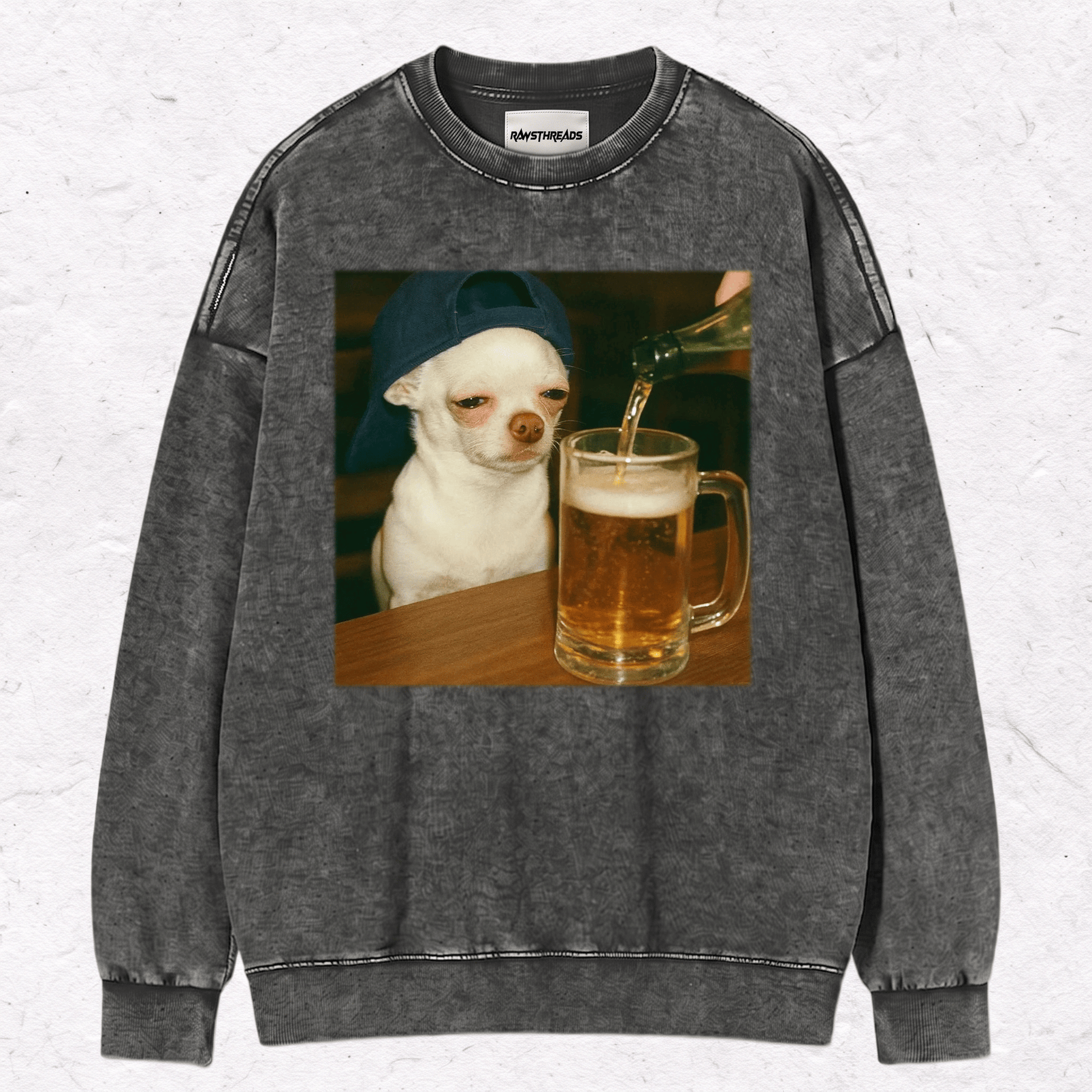 BEER DOG HEAVY WEIGHT COTTON TEE-015