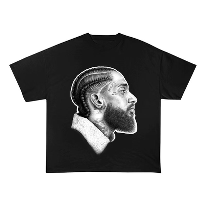 NIPSEY HUSSLE HEAVY COTTON TEES-8301