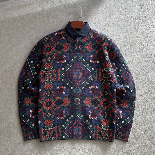 PERSIAN PATCHWORK V2 TAPESTRY CREWNECK