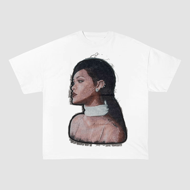 BAD GIRL RIRI HEAVYWEIGHT PATCH TEE-5131