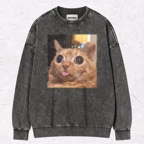WACKY CAT HEAVY WEIGHT COTTON TEE-002