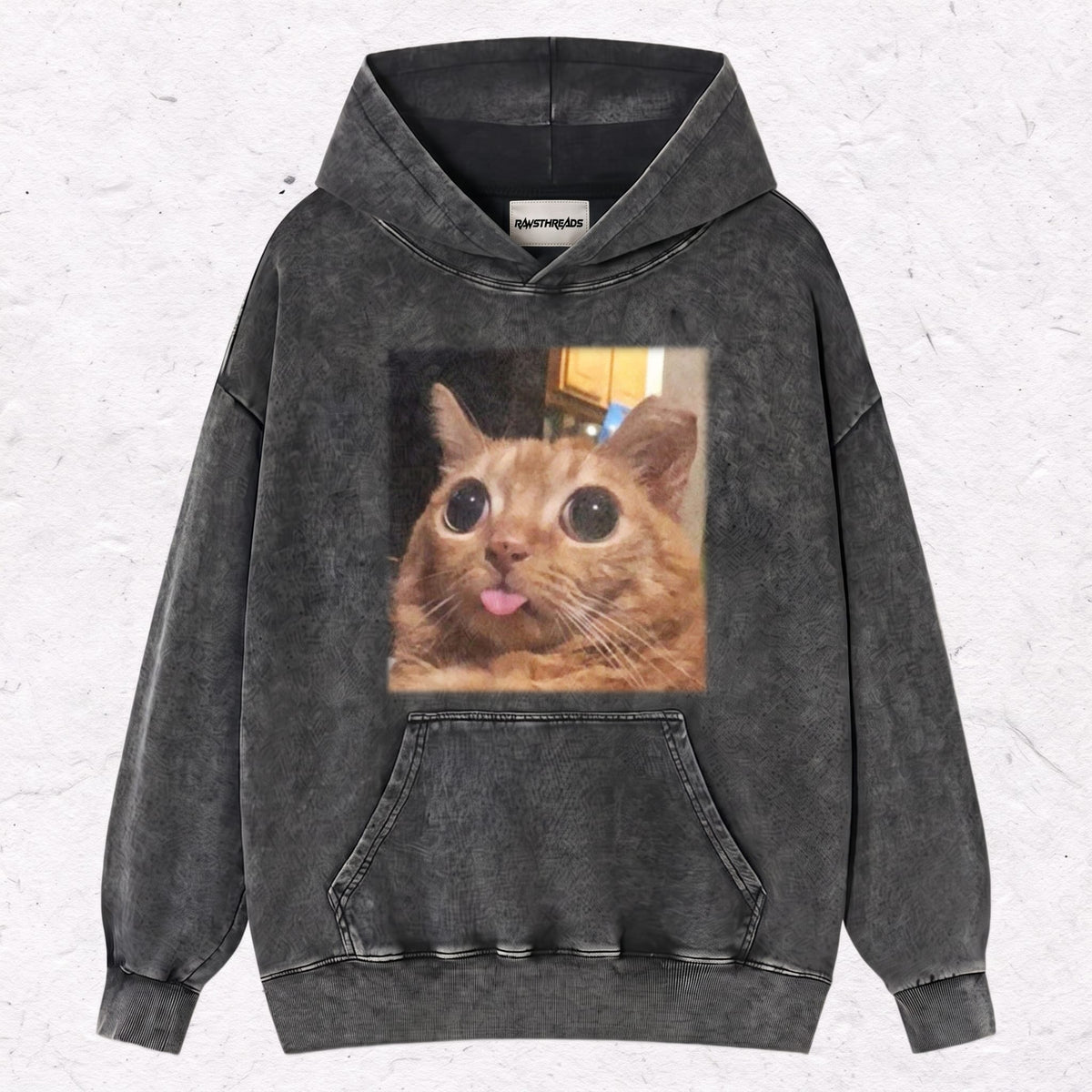 WACKY CAT HEAVY WEIGHT COTTON TEE-002
