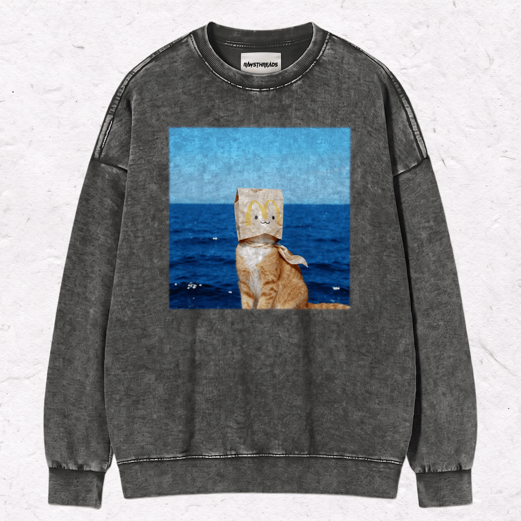 WACKY CAT HEAVY WEIGHT COTTON TEE-020