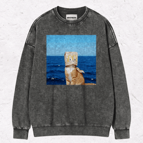 WACKY CAT HEAVY WEIGHT COTTON TEE-020