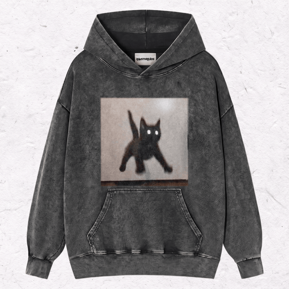 WACKY CAT HEAVY WEIGHT COTTON TEE-022