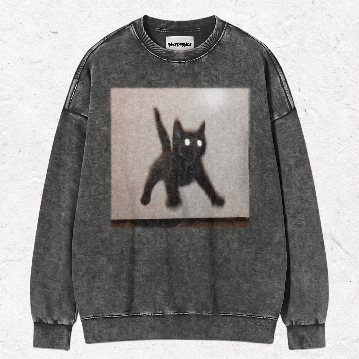 WACKY CAT HEAVY WEIGHT COTTON TEE-022
