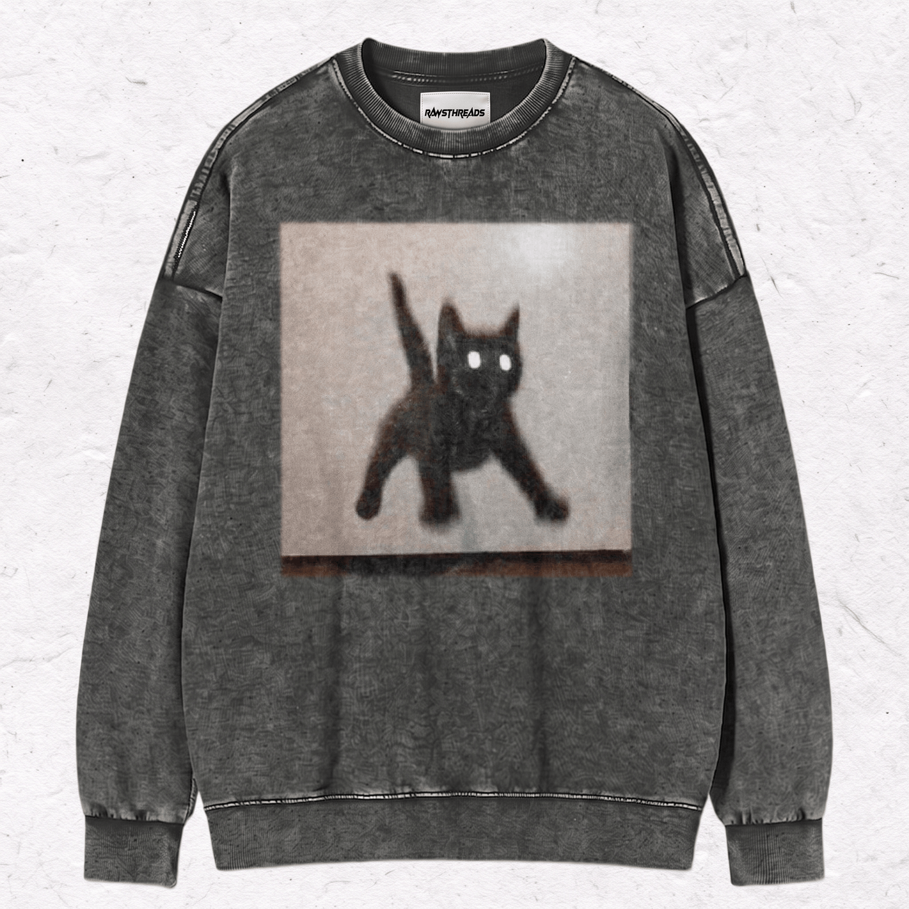 WACKY CAT HEAVY WEIGHT COTTON TEE-022