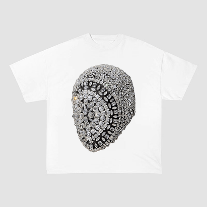 DIAMOND MASK GRAPHIC WEIGHT COTTON TEE-57012