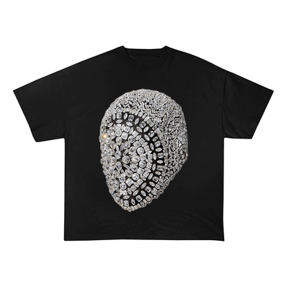 DIAMOND MASK GRAPHIC WEIGHT COTTON TEE-57012
