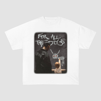 DRAKE FOR ALL THE DOGS ALBUM ART HEAVYWEIGHT COTTON TEE-57014