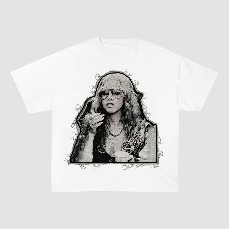 STEVIE NICKS BOHO VIBES HEAVYWEIGHT PATCH TEE-51314