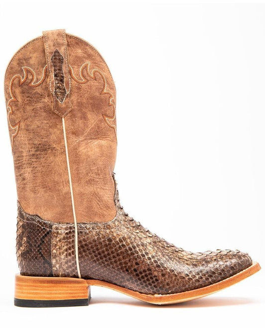 Men's Exotic Python Western Boots-60052