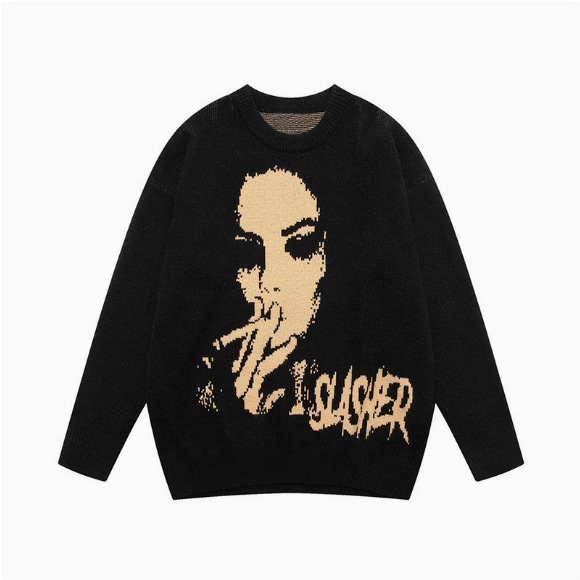 Slayer Portrait Graphic Knit Sweater