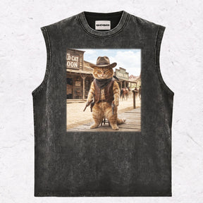 WESTERN CAT HEAVY WEIGHT COTTON TEE-003