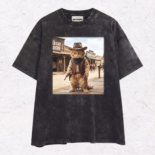 WESTERN CAT HEAVY WEIGHT COTTON TEE-003
