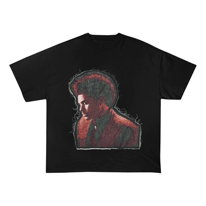 THE WEEKND RED SUIT HEAVYWEIGHT PATCH TEE-51316