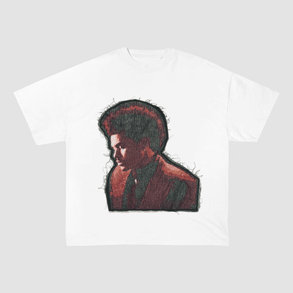 THE WEEKND RED SUIT HEAVYWEIGHT PATCH TEE-51316
