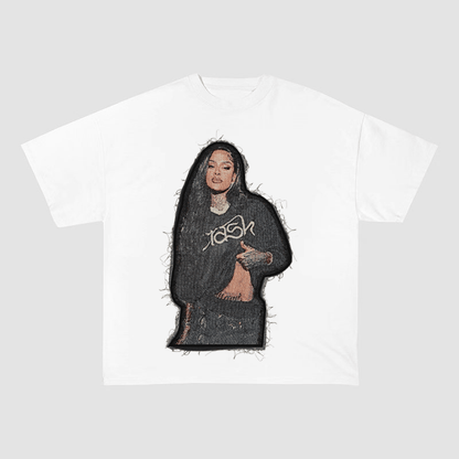 KEHLANI YASHOAH VINTAGE HEAVYWEIGHT PATCH TEE-51318
