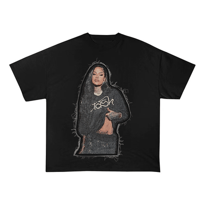 KEHLANI YASHOAH VINTAGE HEAVYWEIGHT PATCH TEE-51318
