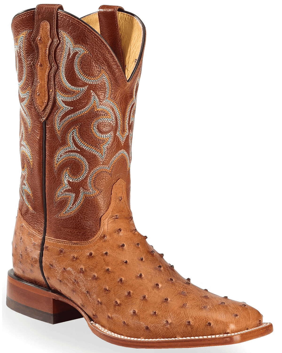 Justin Men's Full Quill Ostrich Western Boots-6004