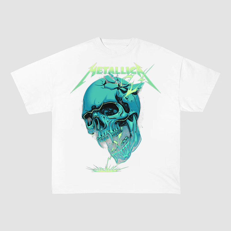 METALLICA - GREEN SKULL TEE-57062