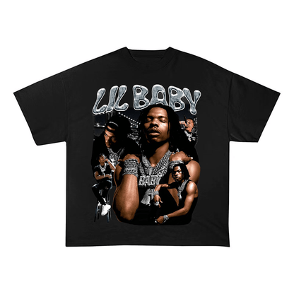 LIL BABY VINTAGE BOOTLEG STYLE HEAVYWEIGHT COTTON TEE-57020