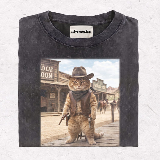 WESTERN CAT HEAVY WEIGHT COTTON TEE-003