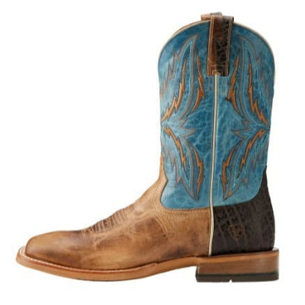 Men's Two-Tone Embroidered Western Cowboy Boots-60054