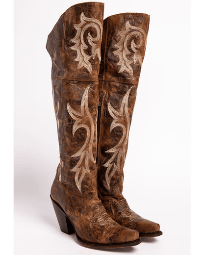 Women's Jilted Knee High Western Boots-60022