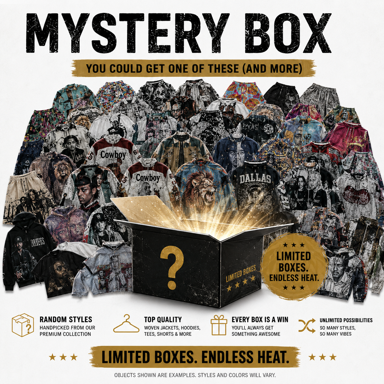 🔥 Mystery Heat Box – Premium Clothing Surprise Drop[FINAL SALE / NO EXCHANGES]