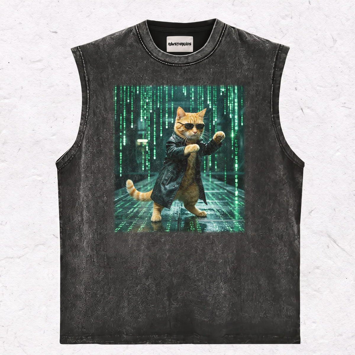 HACKER CAT HEAVY WEIGHT COTTON TEE-004