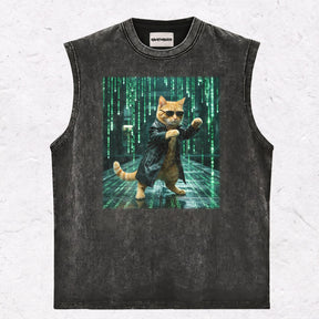 HACKER CAT HEAVY WEIGHT COTTON TEE-004