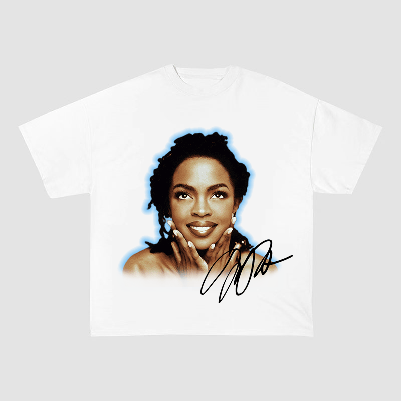 LAURYN HILL SIGNATURE PRINT HEAVYWEIGHT COTTON TEE-57021