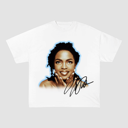 LAURYN HILL SIGNATURE PRINT HEAVYWEIGHT COTTON TEE-57021