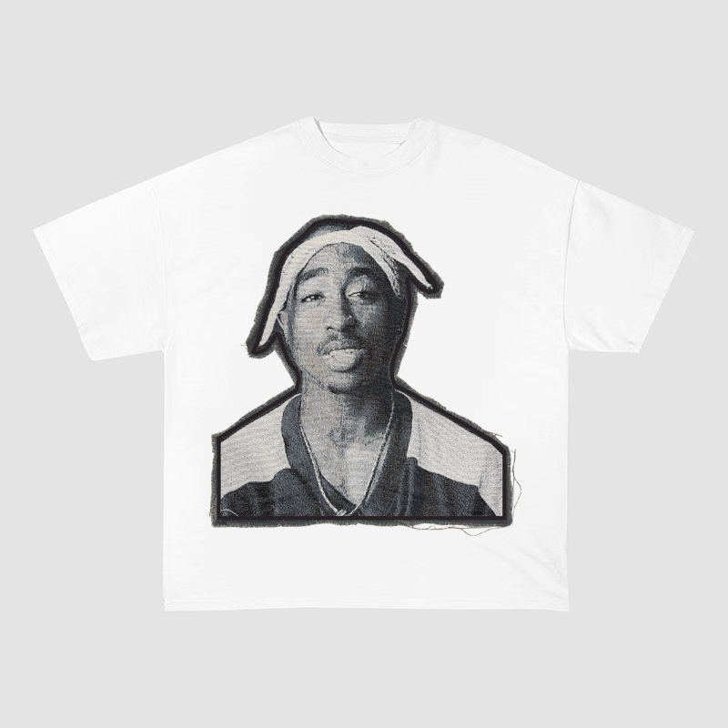 2PAC TUPAC SHAKUR BANDANA HEAVYWEIGHT PATCH TEE-51321